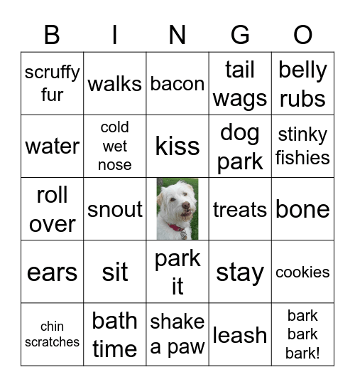 Dog Bingo! Bingo Card