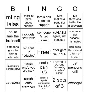 tea time with the homies ( ͡° ͜ʖ ͡°) Bingo Card