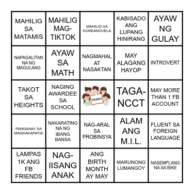 TELEBIBO HUMAN BINGO Card