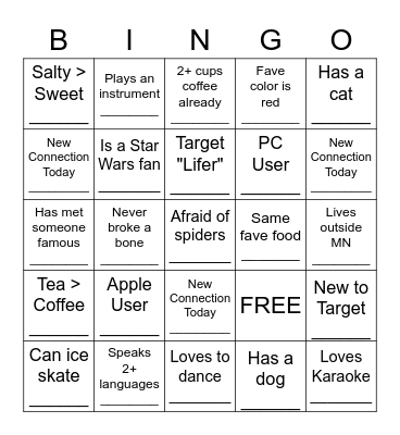 GSCL + HQ Non-Tech TA Breakfast Jam Bingo Card
