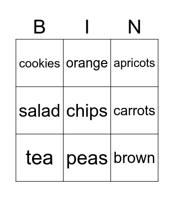 likes & dislikes Bingo Card