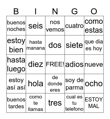 BINGO BOIIISSSSSSSSS Bingo Card