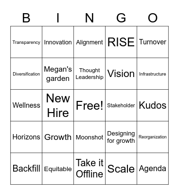 JFF LINGO BINGO! Bingo Card