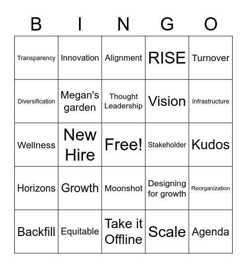 JFF LINGO BINGO! Bingo Card