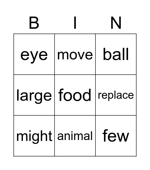 Stay Away Bingo Card