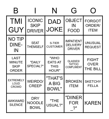 MAI BINGO Card