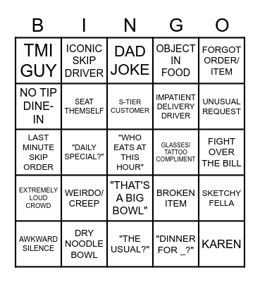 MAI BINGO Card