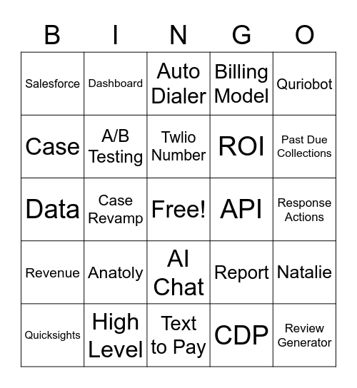 PDF Week Bingo Card