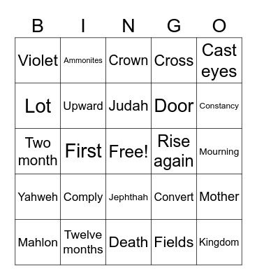 HERONIES Bingo Card