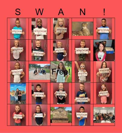 Miss Swanson's Class Bingo!! Bingo Card