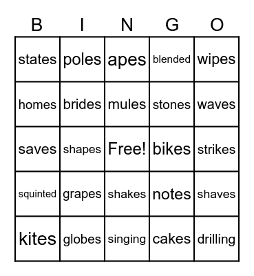 Unit 11 Week 3 Bingo Card