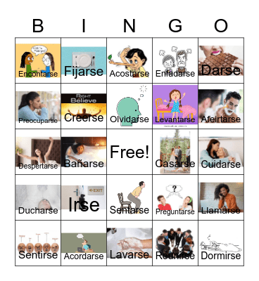 Reflexivos Loteria Bingo Card