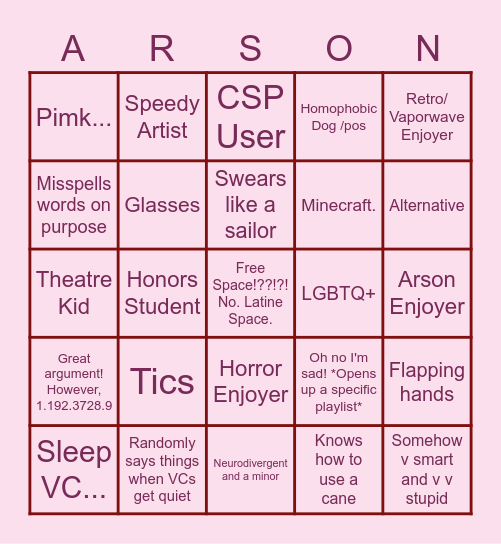 VIFI BINGO! Bingo Card