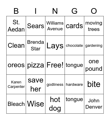 Mom's 80th Birthday! Bingo Card
