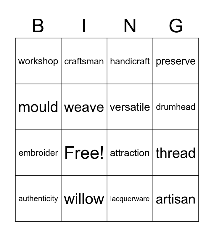 UNIT 1 - GRADE 9 Bingo Card
