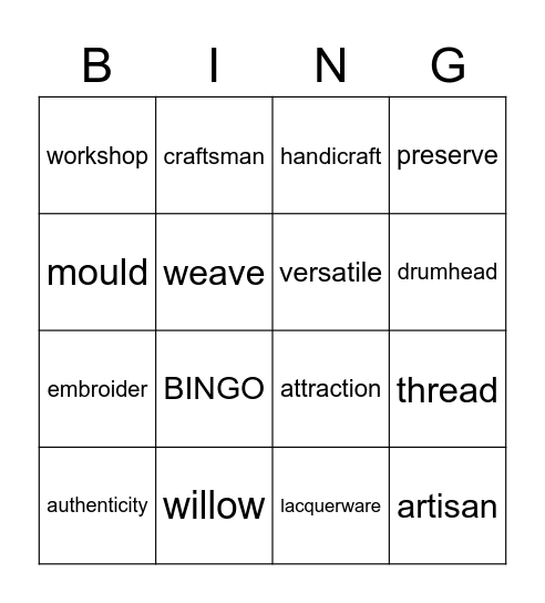 BINGO Card