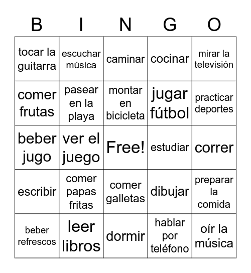 GUSTAR Bingo Card