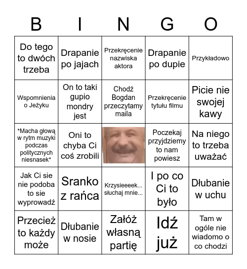 Życie wg. Pana Michałka Bingo Card