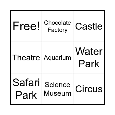 Holiday Bingo Card