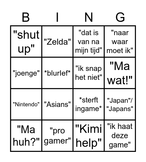 ief_speelt drinking bingo Card