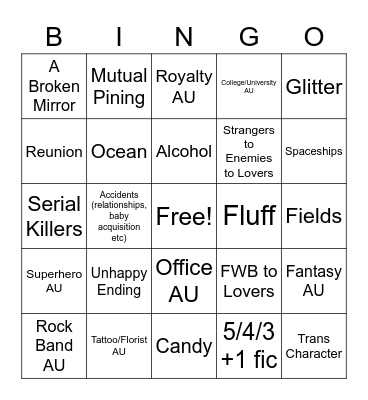 astronautview Bingo Card