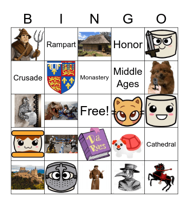 Medieval Realm of Friends Bingo Card! Bingo Card