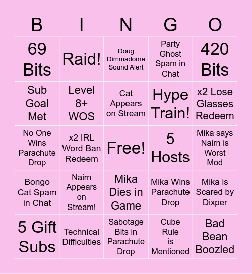 mikachu_birthday bingo! Bingo Card