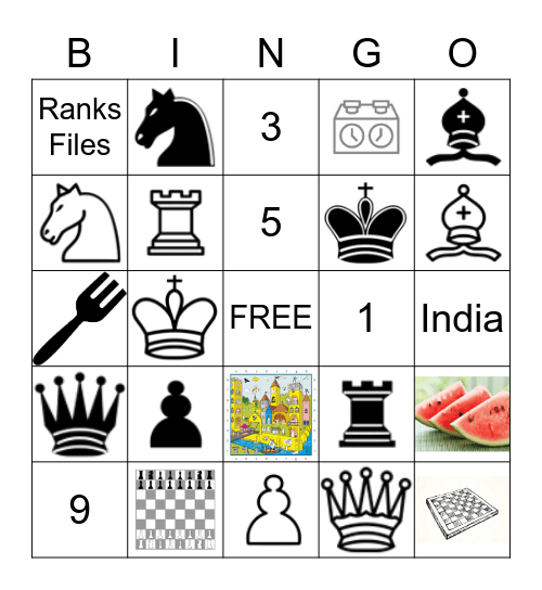 Chess Bingo Card