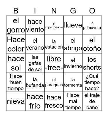 es la hora de bingo el línea Bingo Card