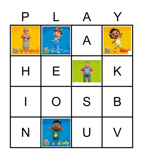 Bhuviksha Birthday Party Bingo Card