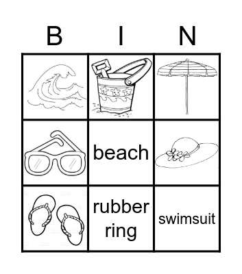BEACH Bingo Card