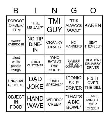 MAI BINGO Card