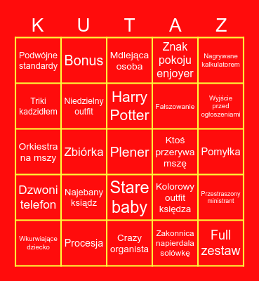 PolskaMszaCore Bingo Card