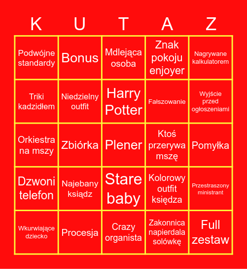 PolskaMszaCore Bingo Card