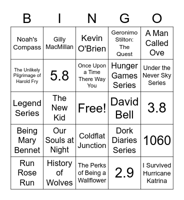 NOVELIST Bingo Card