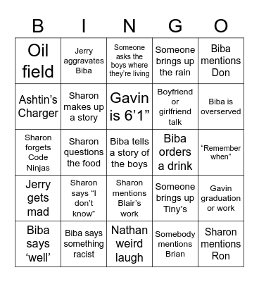 Graduation Dumpster Fire! Bingo Card