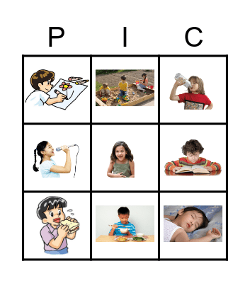 Ready Unit 4_Action Verbs Bingo Card