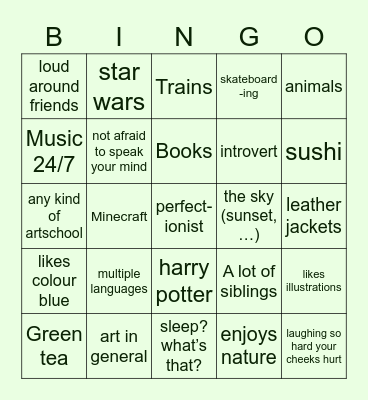 Beep boop bap bap Bingo Card