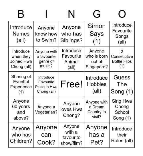 Appreciation Month Bingo!! Bingo Card