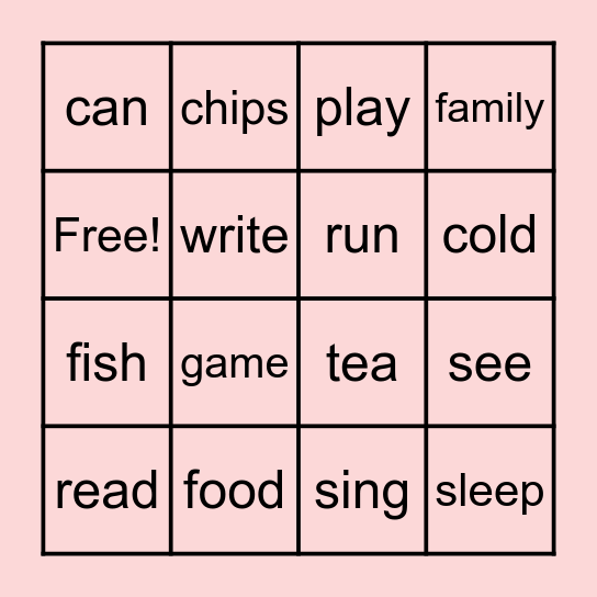 Bingo Card