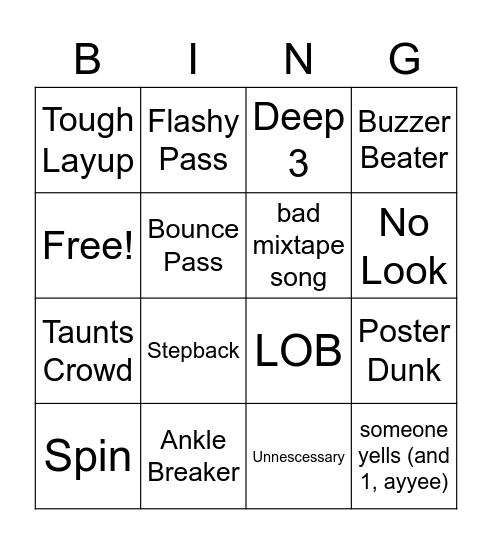 HIGHLIGHT BINGO Card