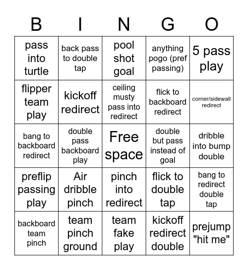 RL bingo Card