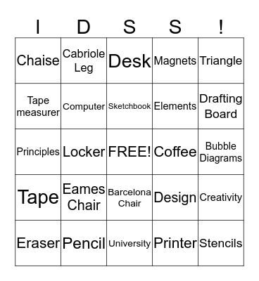 Welcome Back Party Bingo Card