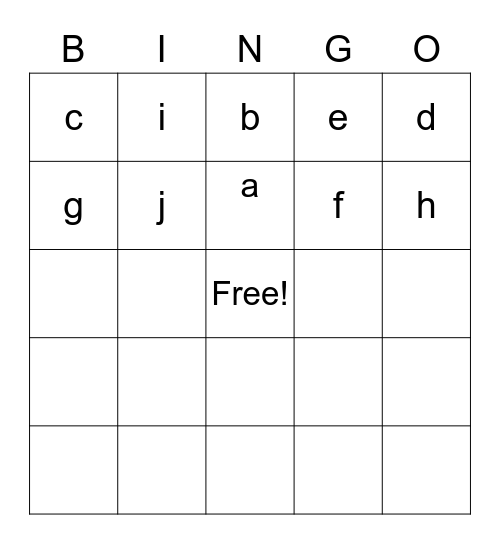 ENFL VIII Bingo Card