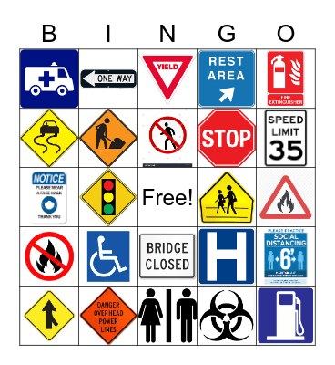 Signs Bingo Card