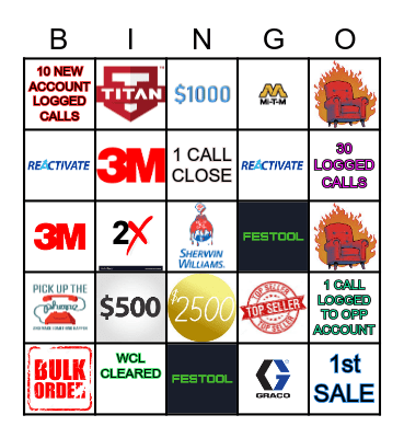 SALES REP BINGO Card