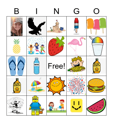 First Grade Summer Bingo! Bingo Card