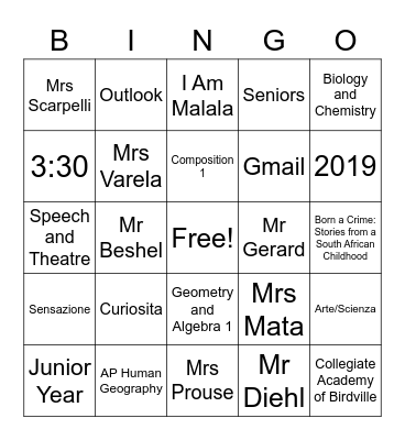 Th Boost Bingo Card