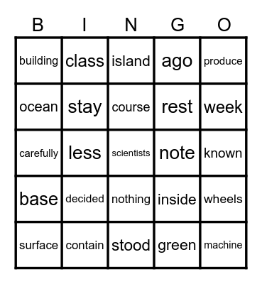 4.1 Bingo 2/4 Bingo Card
