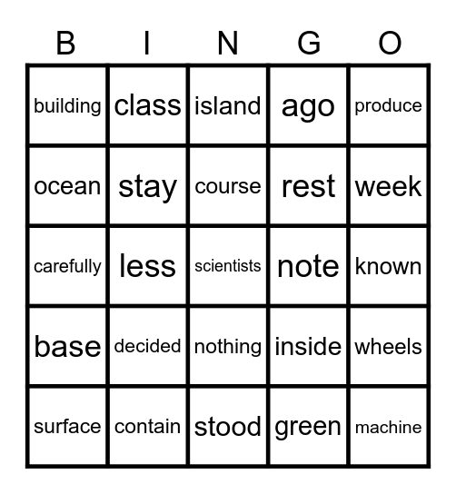 4.1 Bingo 2/4 Bingo Card